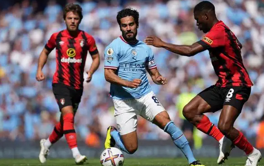 英超赛果：曼城4-0击败升班马伯恩茅斯，曼城稳坐榜首